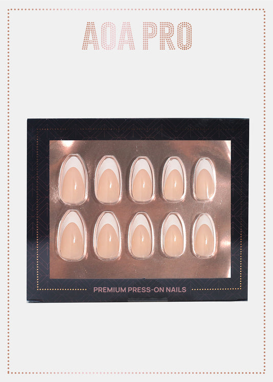 AOA Pro Press-On Nails: French Long