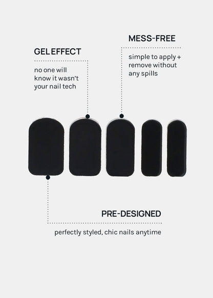 AOA Paw Paw Gel Polish Strips: Blvk