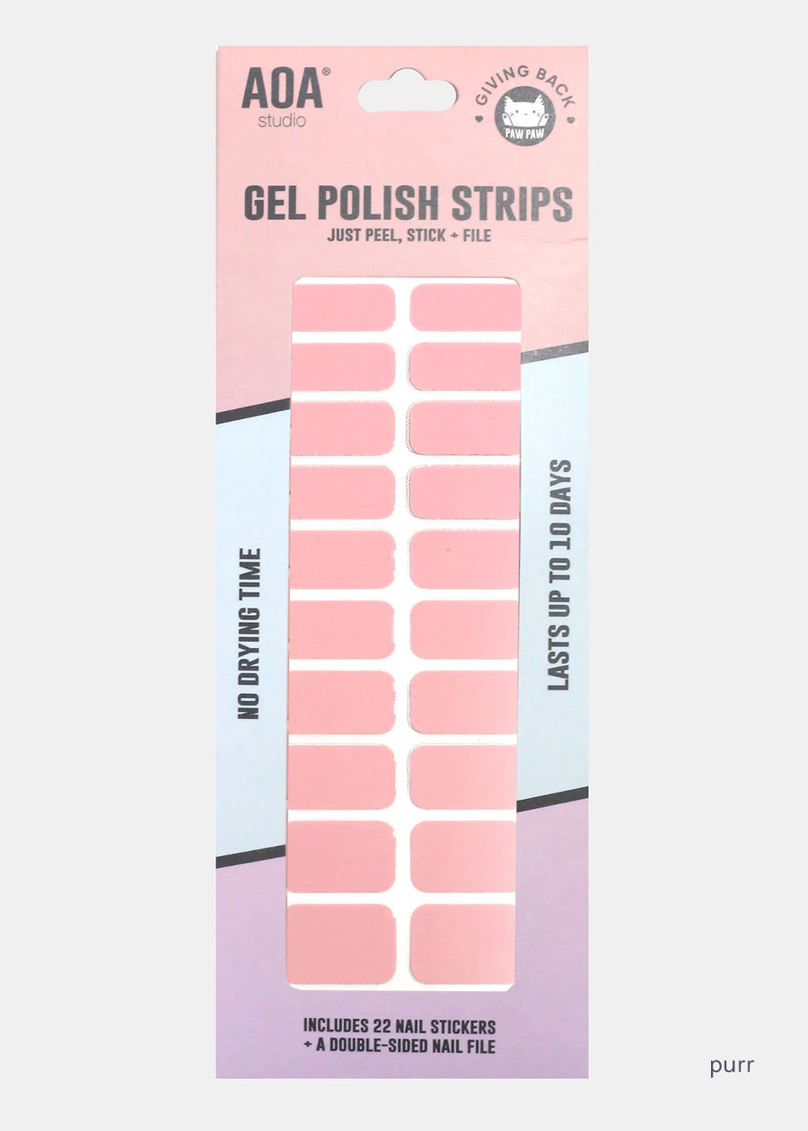 AOA Paw Paw Gel Polish Strips: Purr