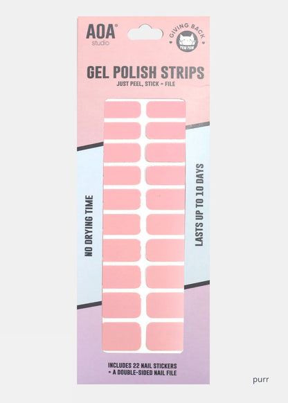 AOA Paw Paw Gel Polish Strips: Purr