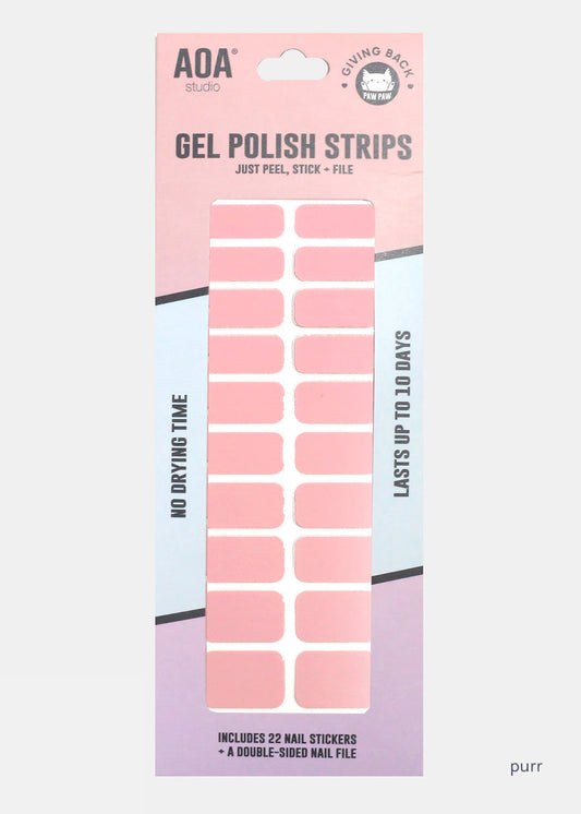 AOA Paw Paw Gel Polish Strips: Purr