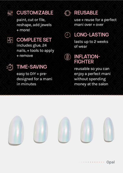AOA Pro Press-On Nails: Opal