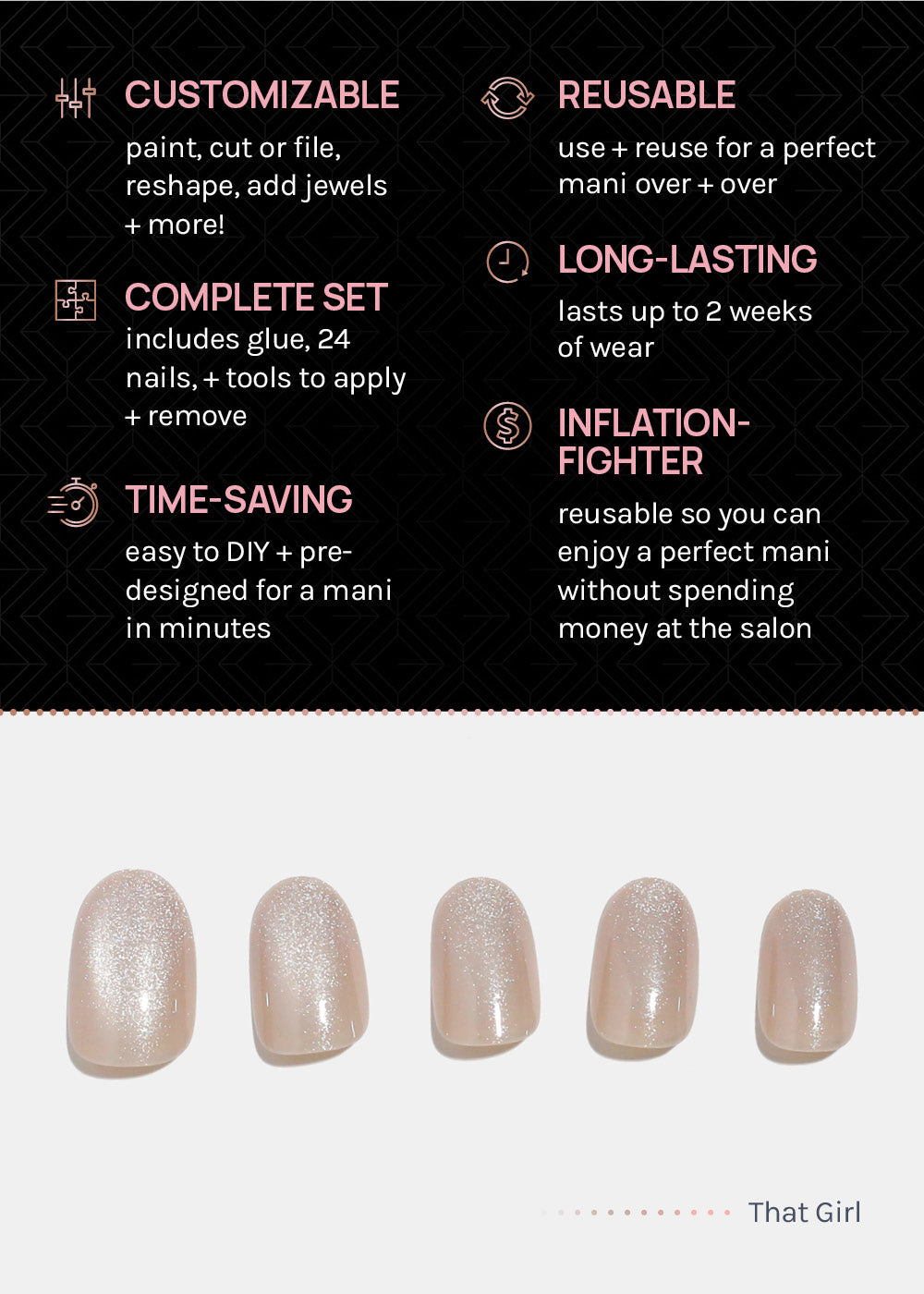 AOA Pro Press-On Nails: That Girl