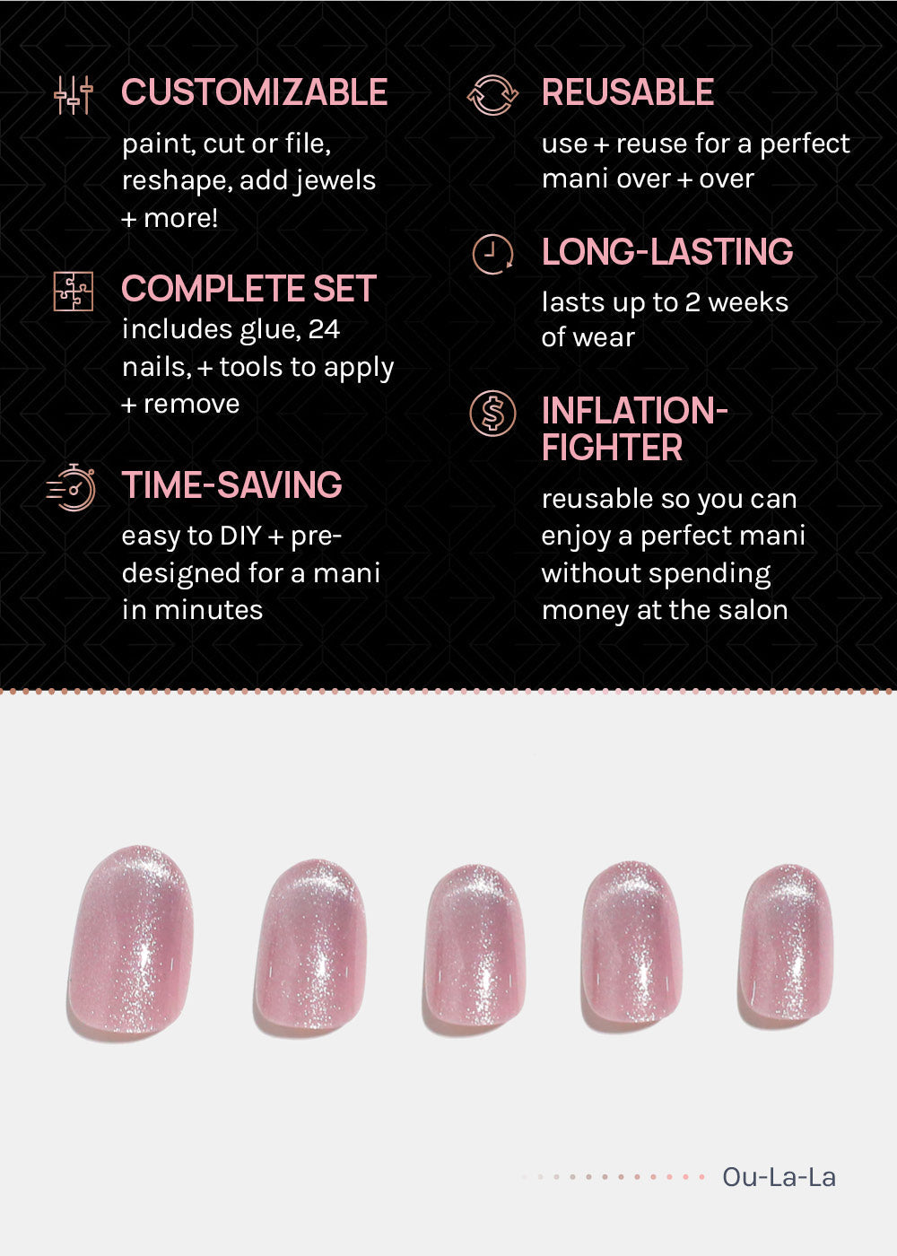 AOA Pro Press-On Nails: Ou-La-La