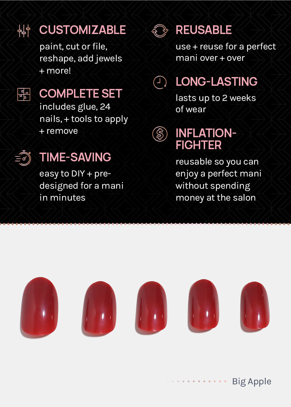 AOA Pro Press-On Nails: Big Apple