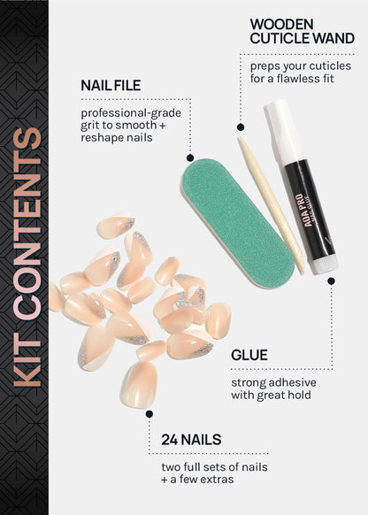 AOA Pro Press-On Nails: Karat Queen