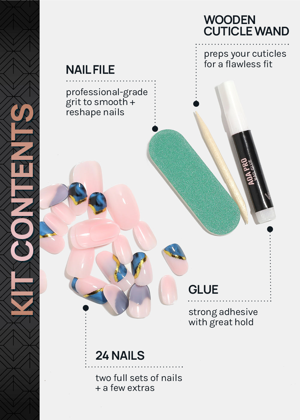 AOA Pro Press-On Nails: Dripped