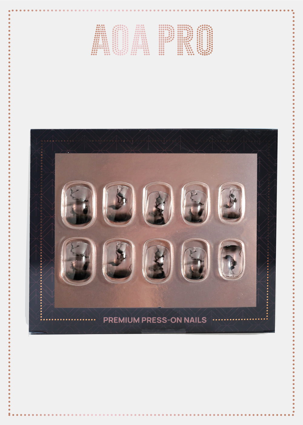 AOA Pro Press-On Nails: Dark Cloud