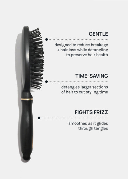 AOA Oval Cushion Brush - Black