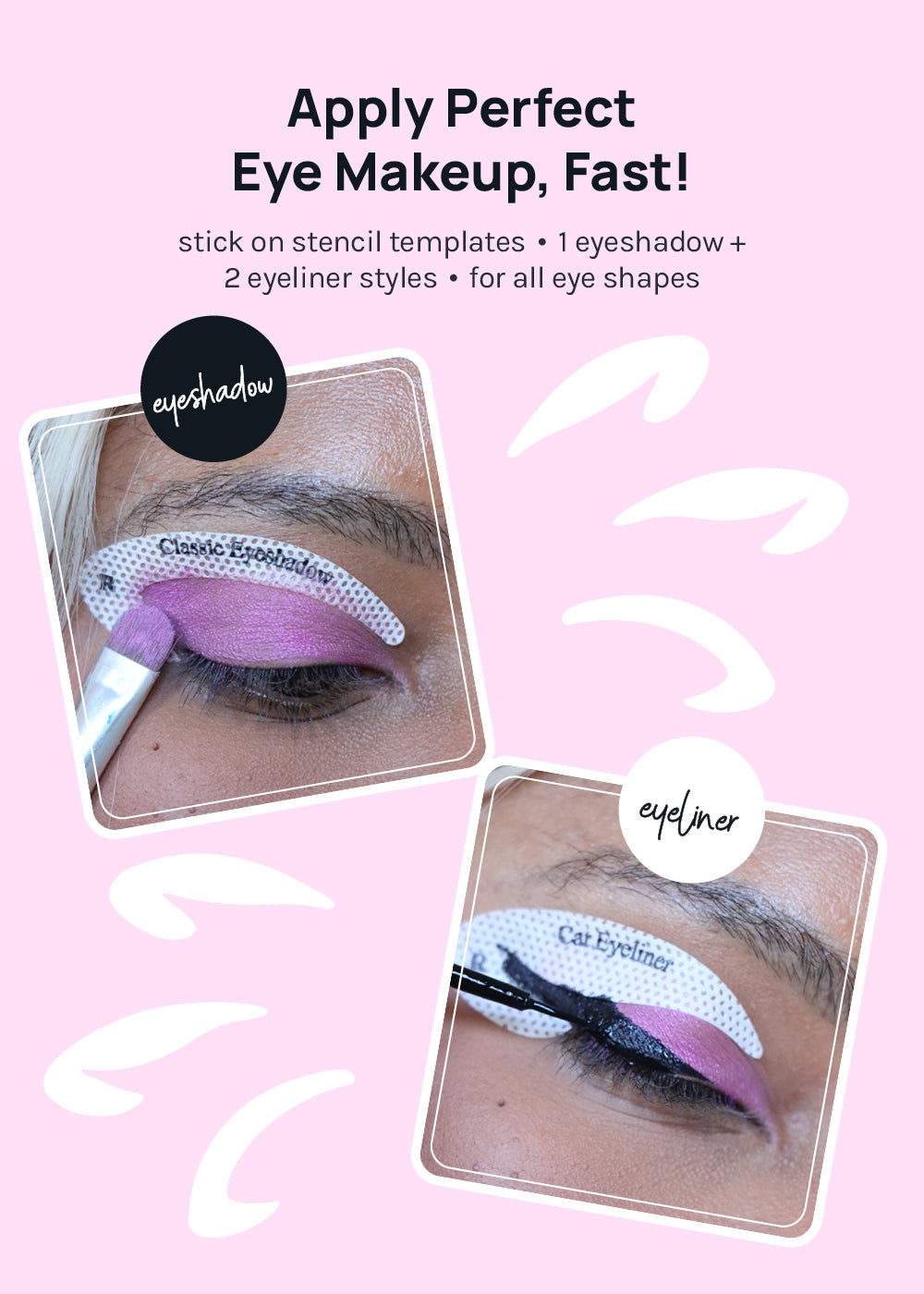 AOA Eyeshadow + Eyeliner Sticker Templates