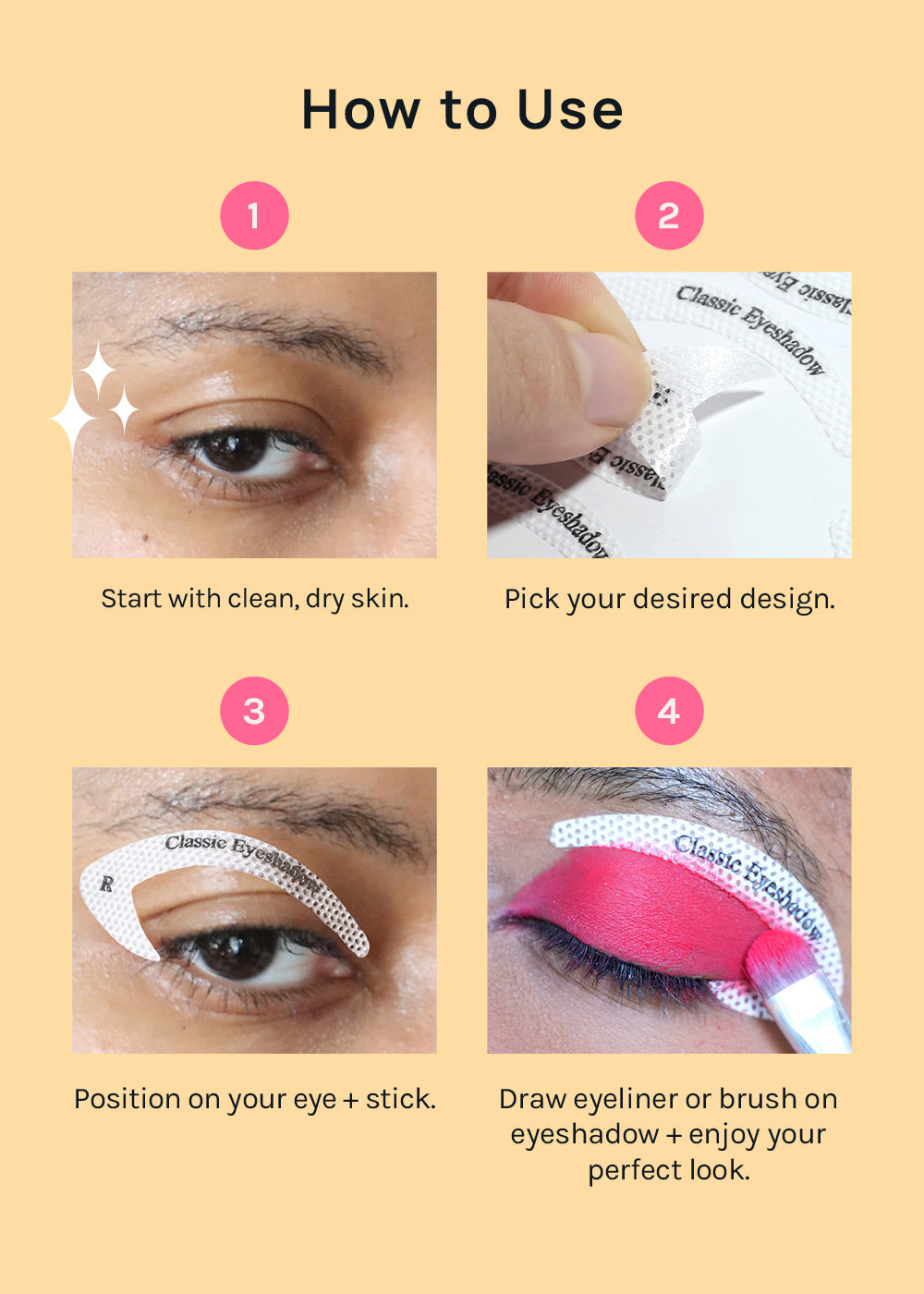 AOA Eyeshadow + Eyeliner Sticker Templates