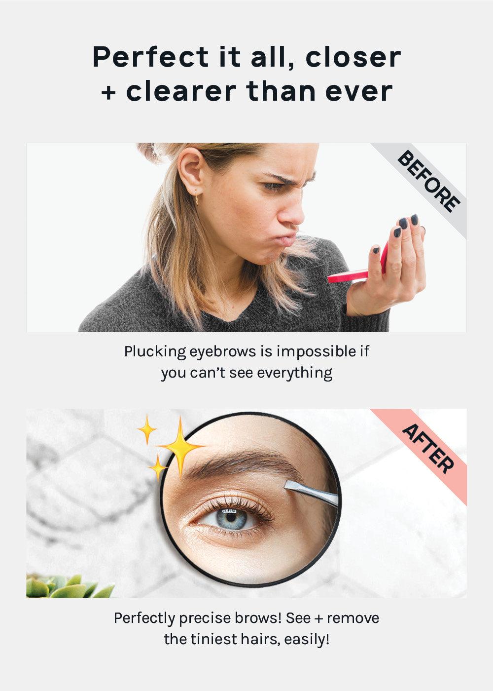 A+ 8X Magnifying Beauty Mirror