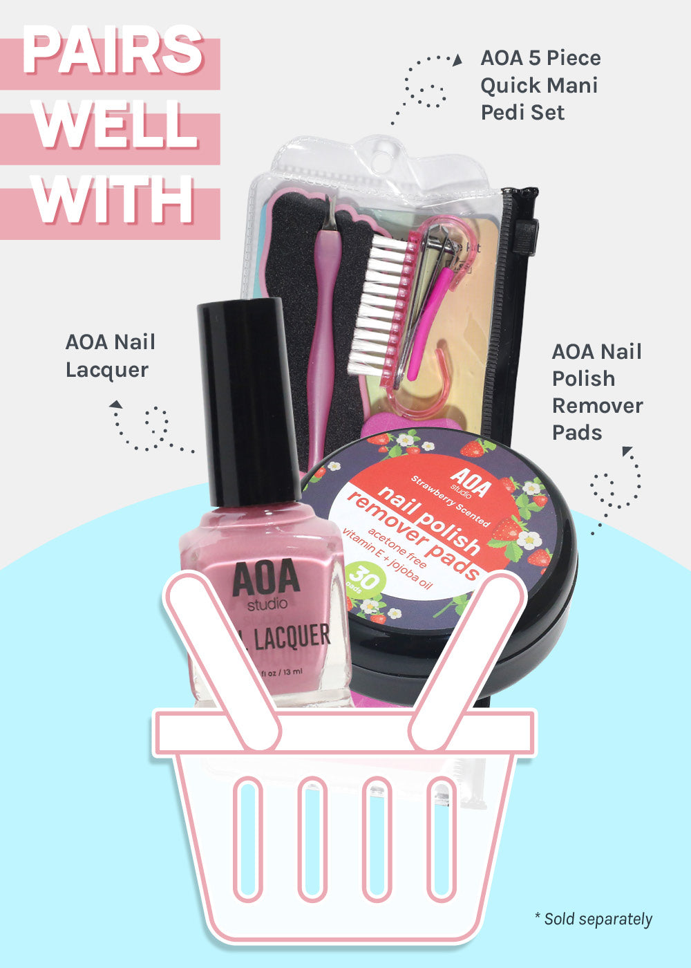 AOA Double-Sided Mini Nail Files