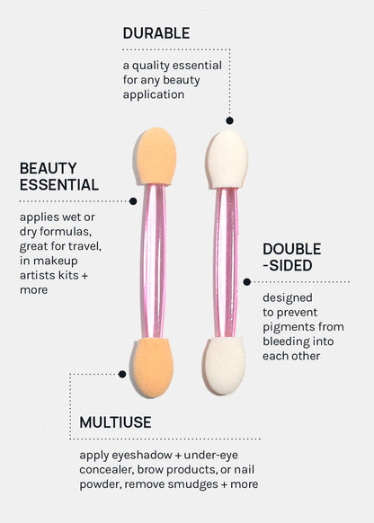 AOA Dual-Ended Sponge Eyeshadow Applicators