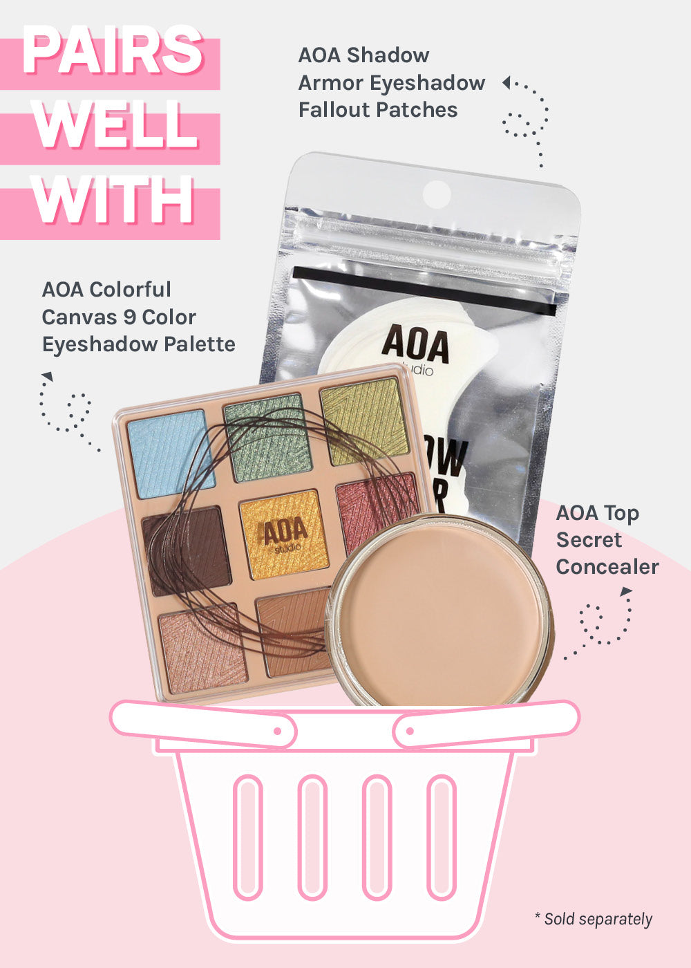 AOA Dual-Ended Sponge Eyeshadow Applicators