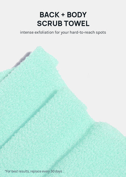 AOA Exfoliating Back + Body Scrub Towel