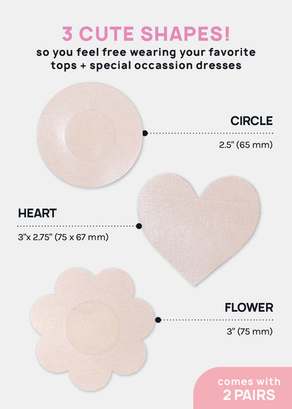 Miss A Smooth Nipple Covers - Nude