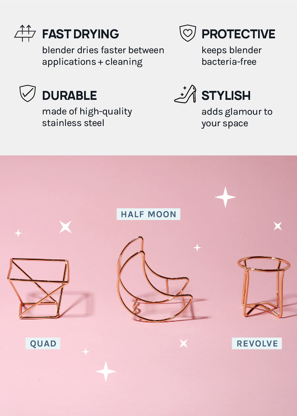 AOA Blender Holder - Half Moon
