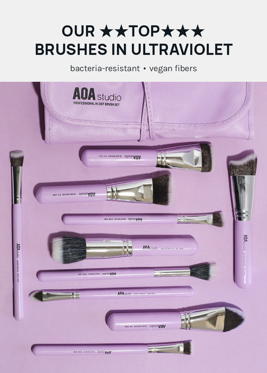 AOA UltraViolet Single Brush – E107 Small Wedge Brush