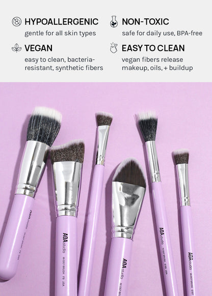 AOA UltraViolet Single Brush – E107 Small Wedge Brush