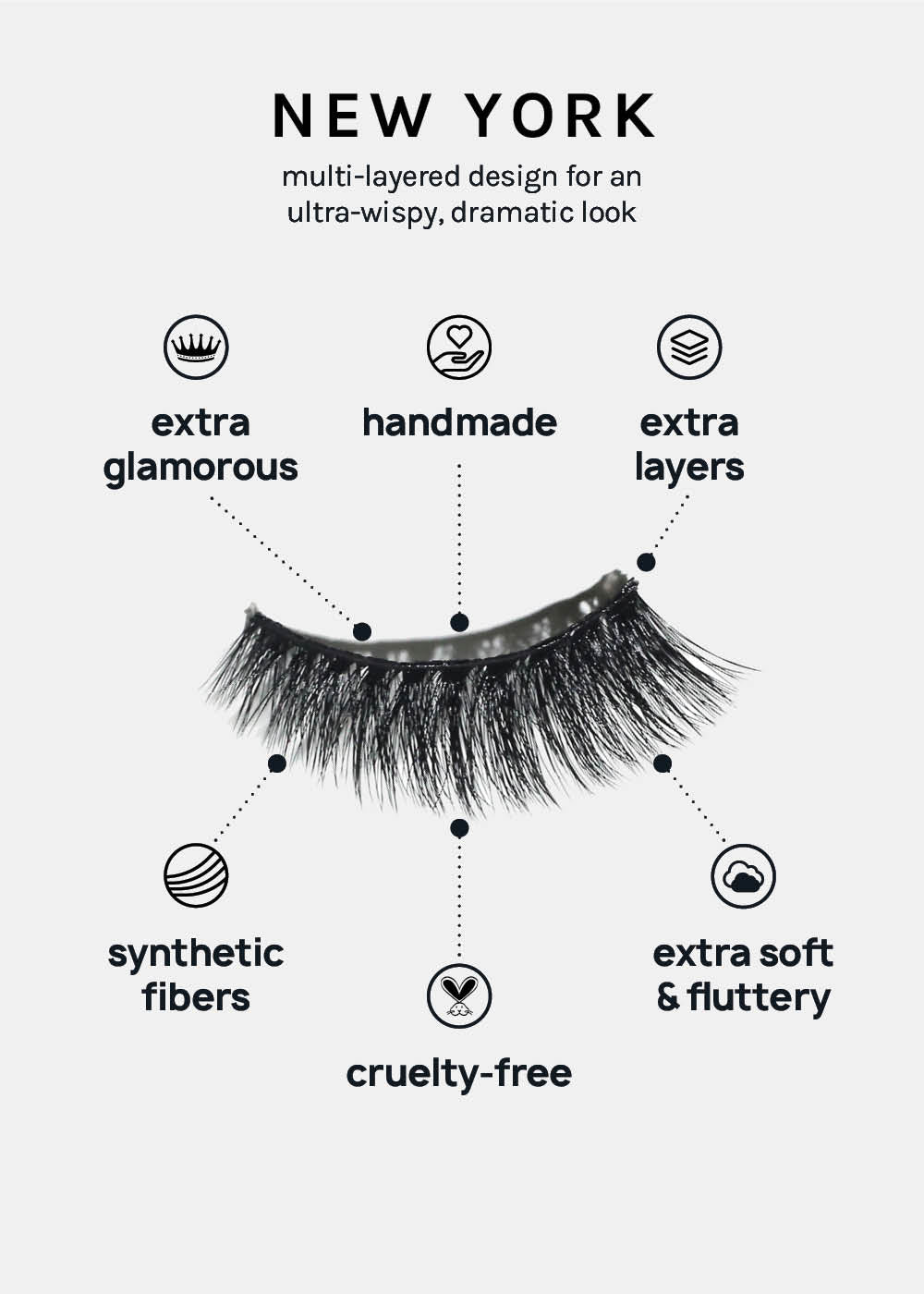 A+ Glam 3D Faux Mink Lashes - New York