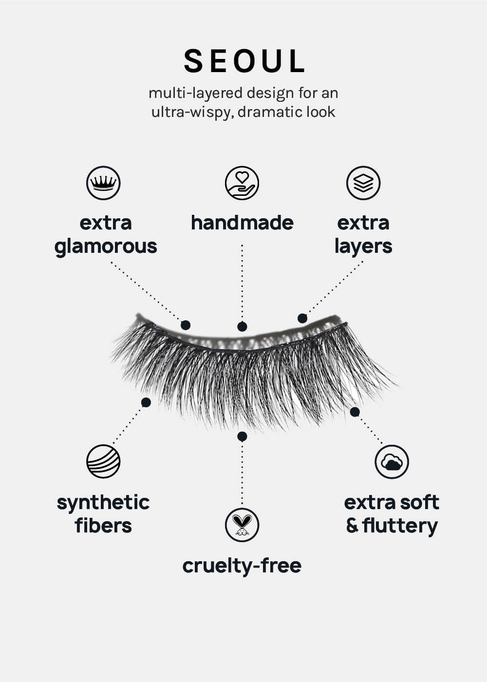 A+ Glam 3D Faux Mink Lashes - Seoul