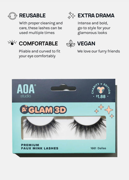 A+ Glam 3D Faux Mink Lashes - Dallas