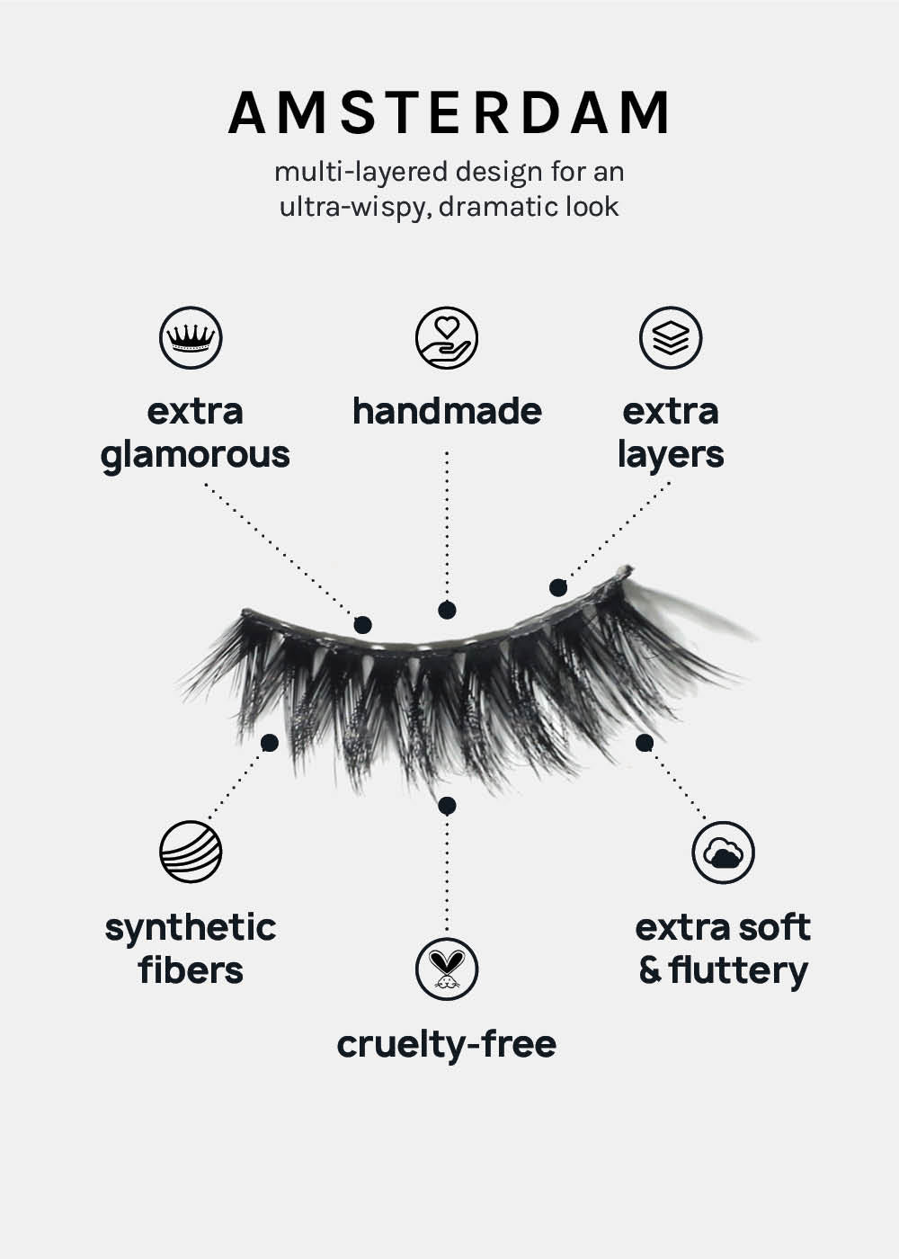 A+ Glam 3D Faux Mink Lashes - Amsterdam