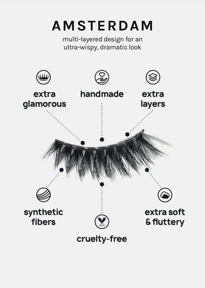 A+ Glam 3D Faux Mink Lashes - Amsterdam