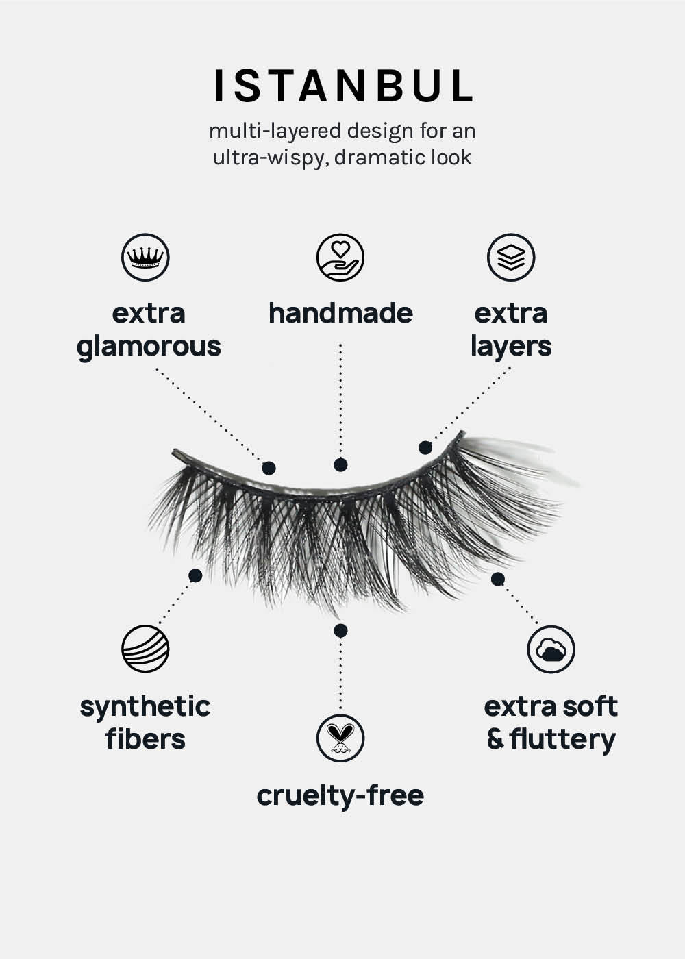 A+ Glam 3D Faux Mink Lashes - Istanbul