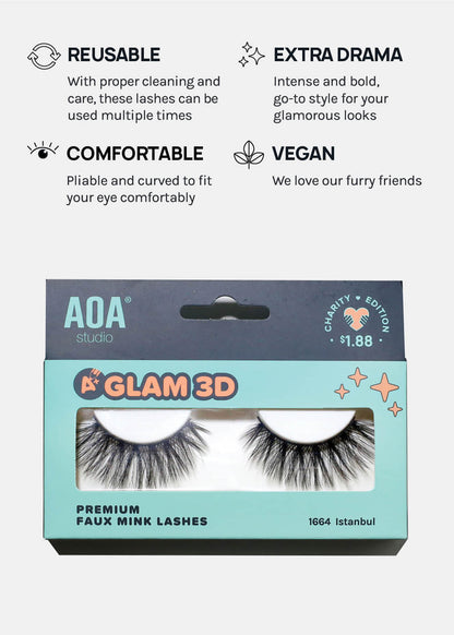 A+ Glam 3D Faux Mink Lashes - Istanbul