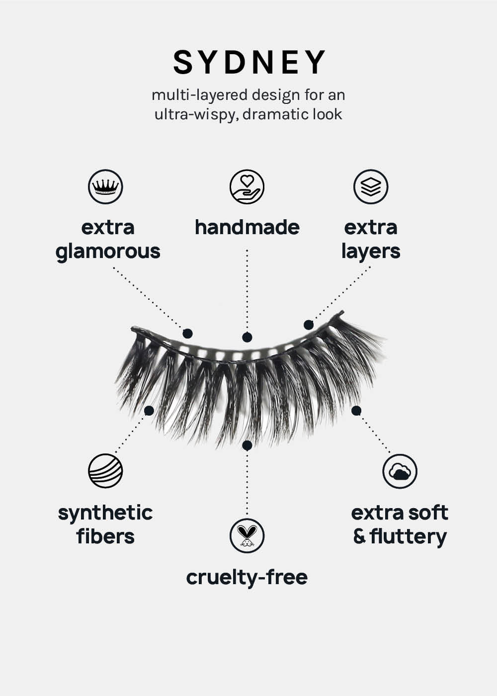 A+ Glam 3D Faux Mink Lashes - Sydney