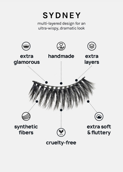 A+ Glam 3D Faux Mink Lashes - Sydney