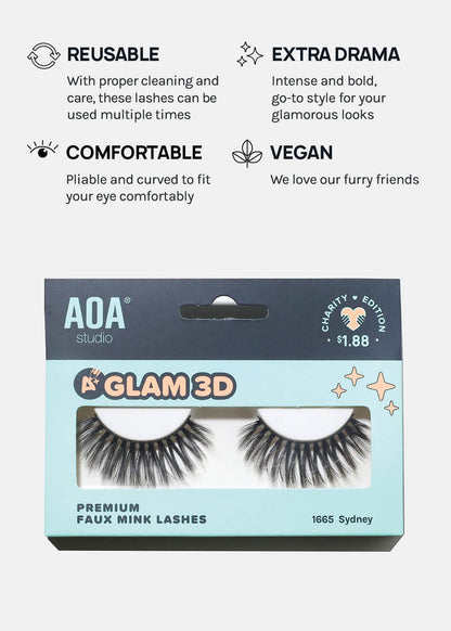A+ Glam 3D Faux Mink Lashes - Sydney