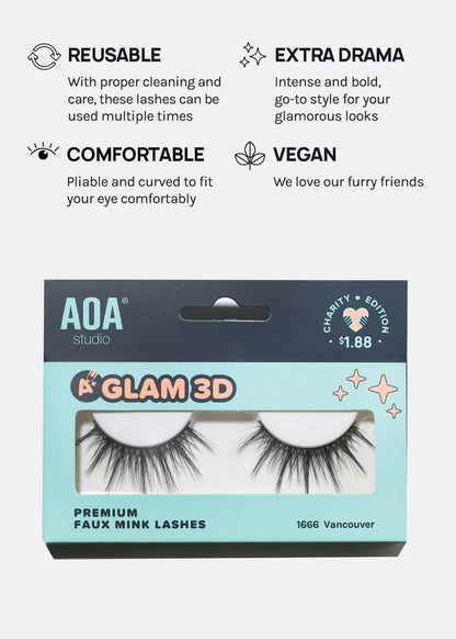 A+ Glam 3D Faux Mink Lashes - Vancouver