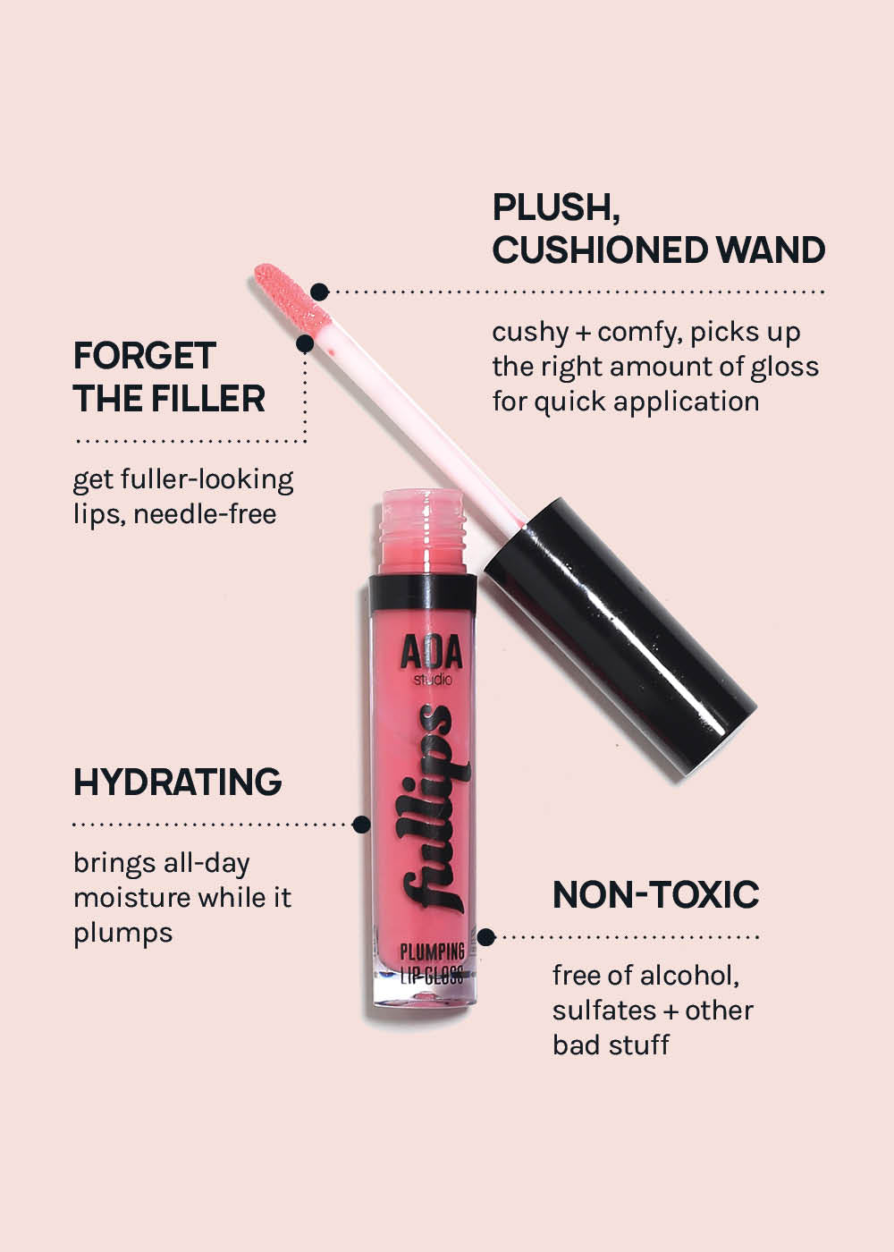 AOA Fullips Lip Plumping Gloss