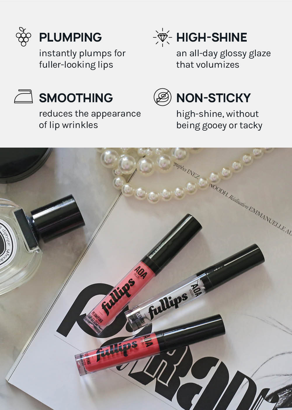 AOA Fullips Lip Plumping Gloss