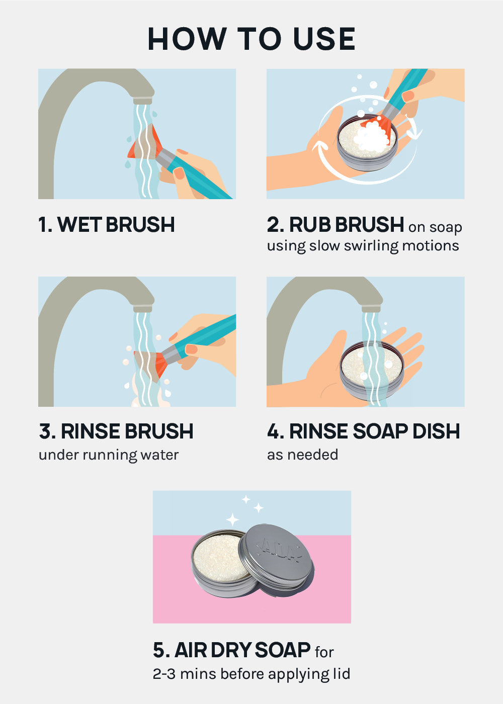 Paw Paw: Brush Cleaning Soap - Mango