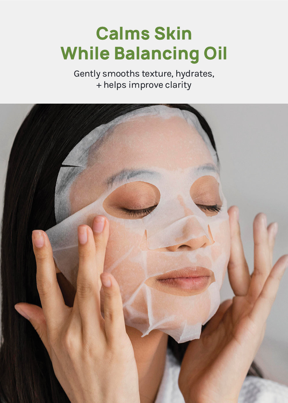 AOA Skin Niacinamide 2% + CICA 7 Calming Complex Sheet Mask