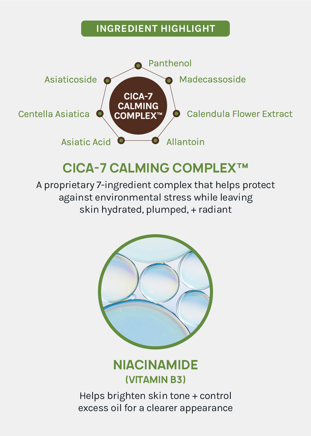 AOA Skin Niacinamide 2% + CICA 7 Calming Complex Sheet Mask