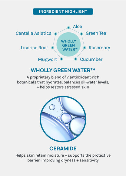 AOA Skin Wholly Green Water + Ceramide Sheet Mask