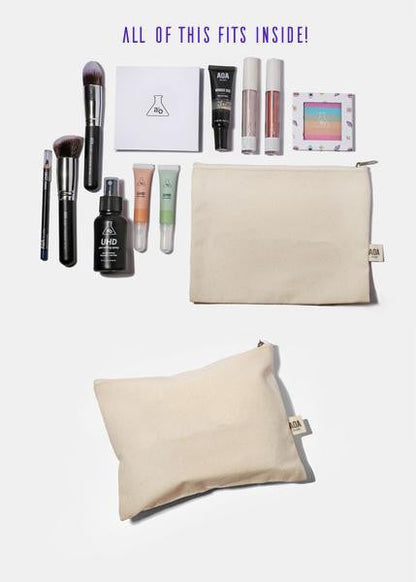 AOA Canvas Bag - I Wake Up For Makeup