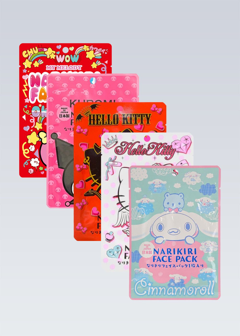 ASUNAROSYA Sanrio Narikiri Face Mask (1 Mask)