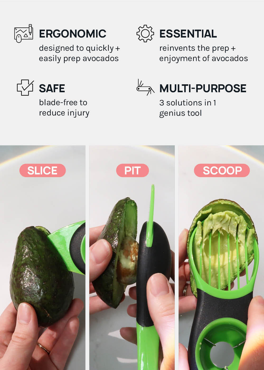 Official Key Items Avocado Slicer