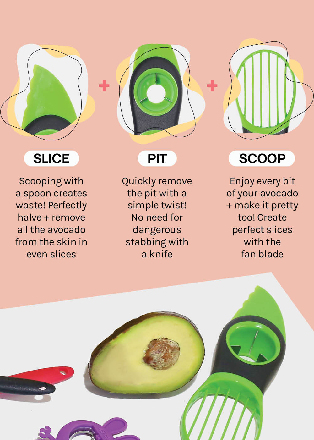 Official Key Items Avocado Slicer