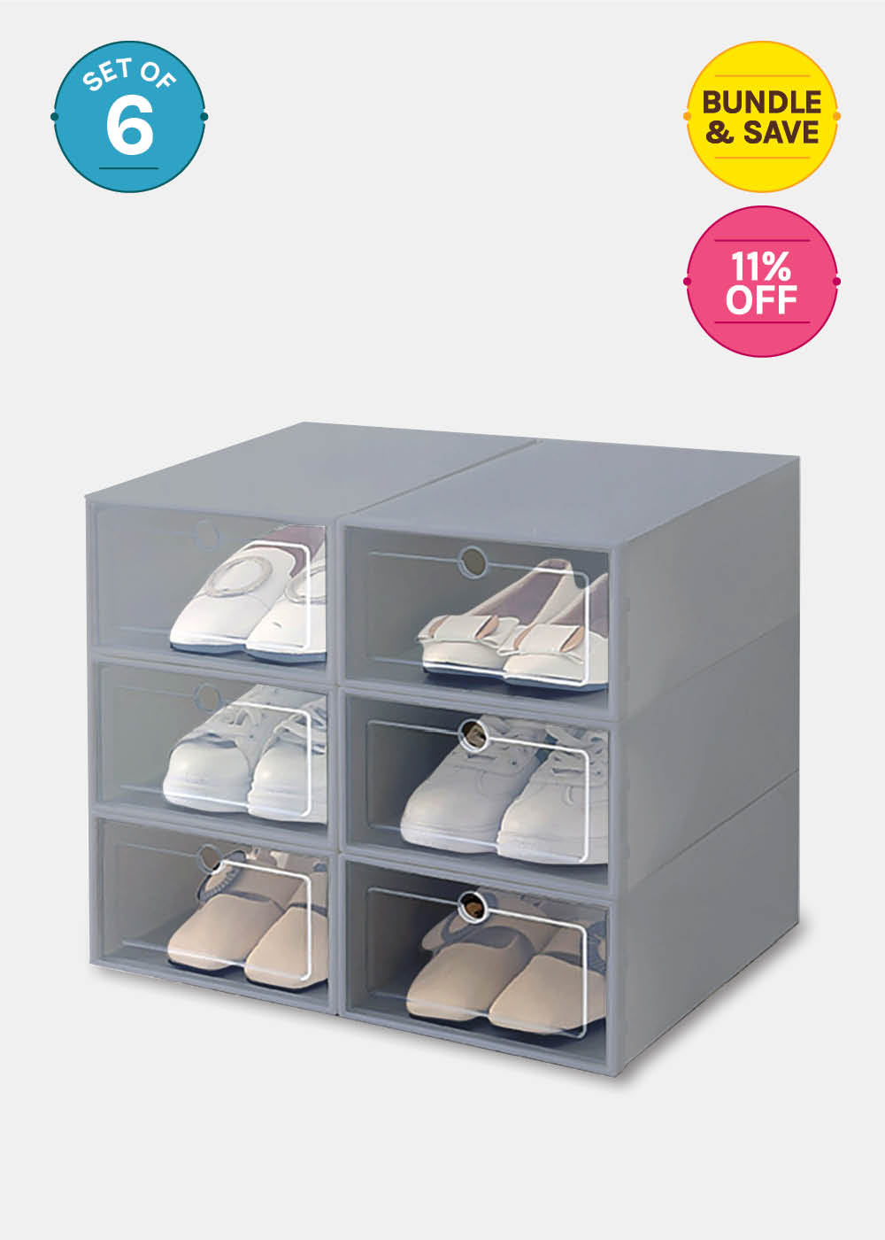 Official Key Items Stackable Shoe Storage Boxes