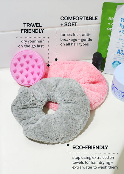 A+ Microfiber Hair Towel Scrunchie