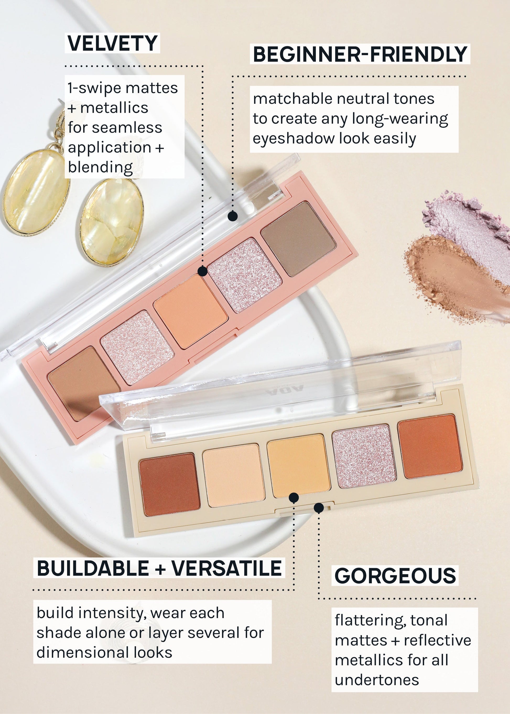 AOA Mini Sweethearts 5-Color Eyeshadow Palette