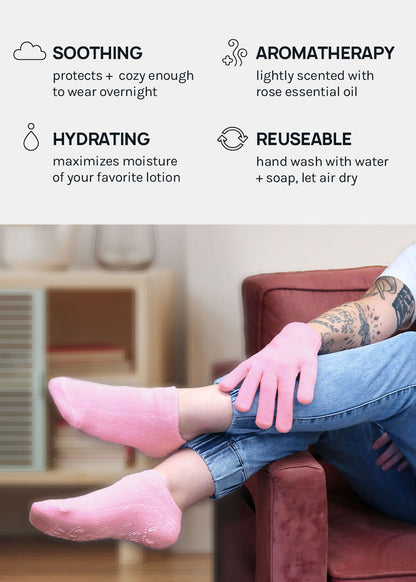 A+ Gel Lined Moisturizing Spa Glove