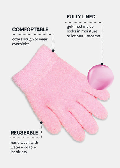 A+ Gel Lined Moisturizing Spa Glove
